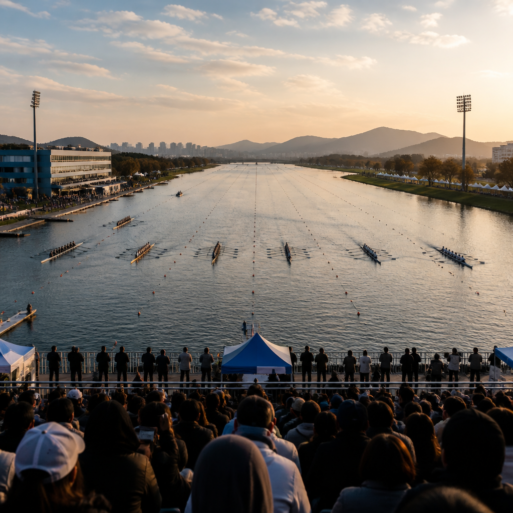 부산 서낙동강서 제52회 장보고기 전국 조정대회 개막